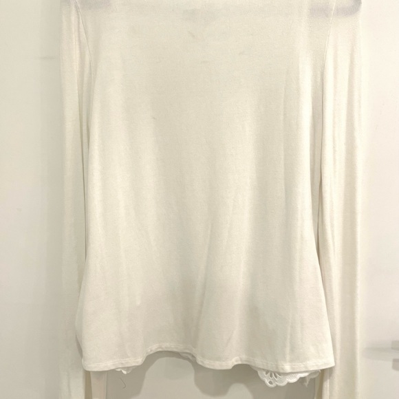 Joseph Ribkoff Silky lined sweater with lace trim - Picture 4 of 9